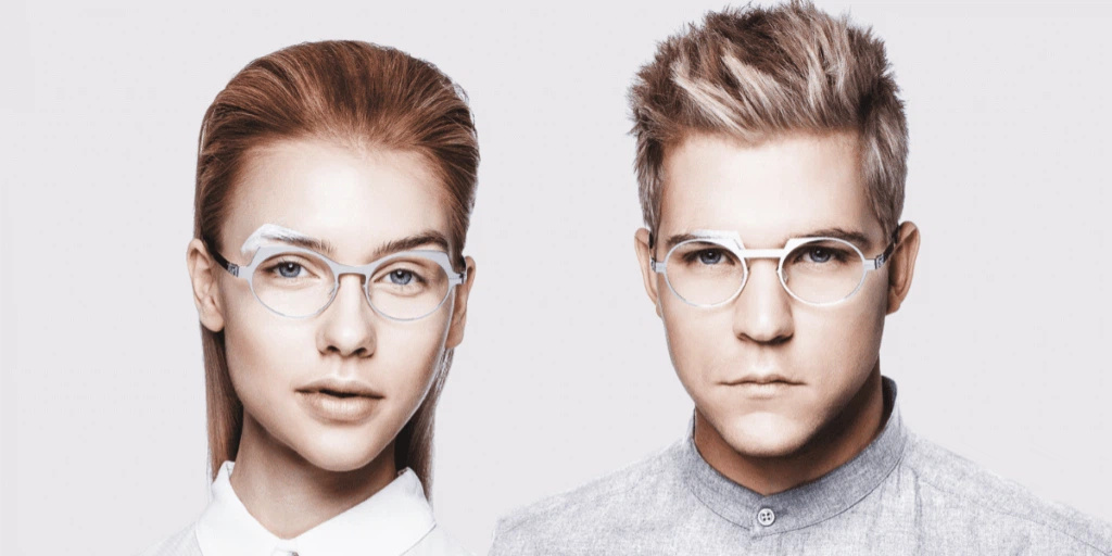 metal framed glasses