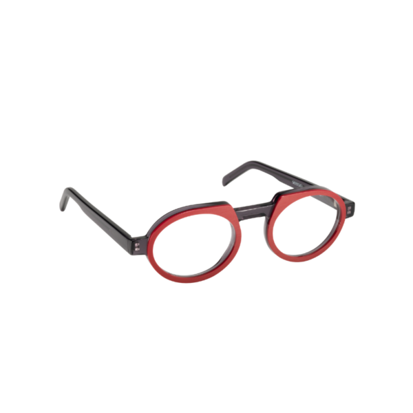 SEEOO BIG ACETATE RED/GREY TRANSPARENT
