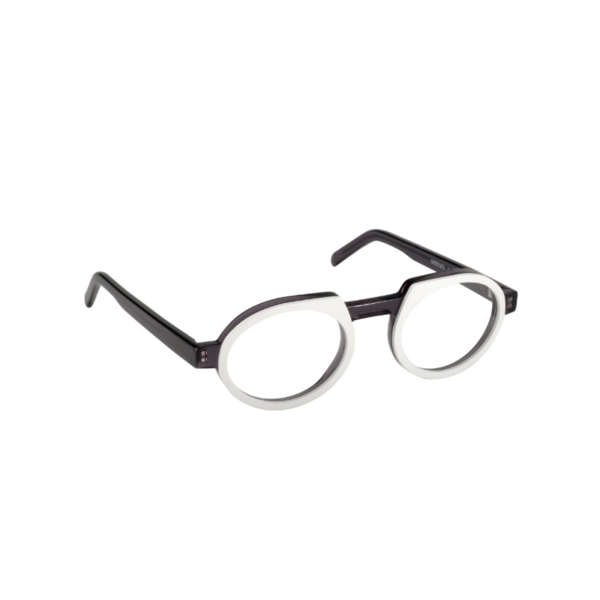 SEEOO BIG ACETATE WHITE/GREY TRANSPARENT