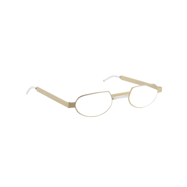 SEEOO READER GOLD OVAL WHITE