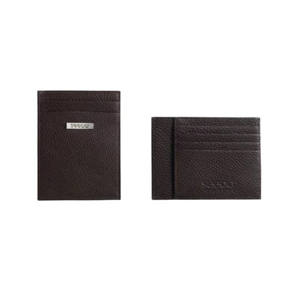 LEATHER WALLET BROWN SEEOO LIGHT