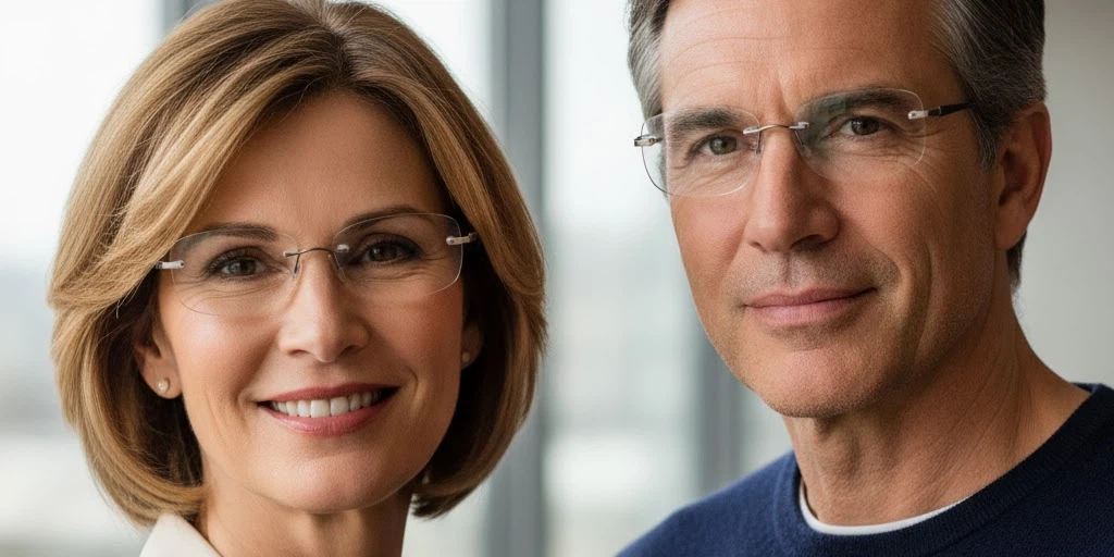 Occhiali senza montatura: guida per uomo o donna se stanno bene